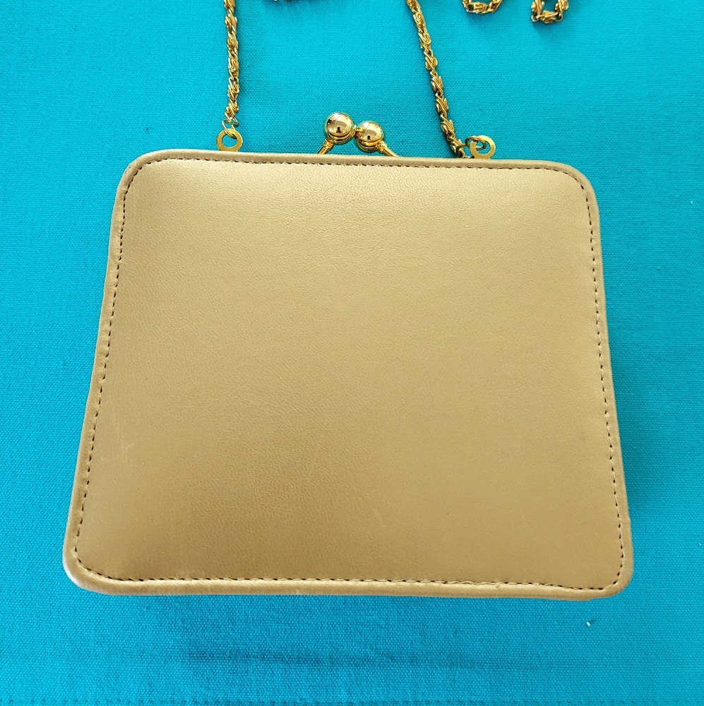 Gold color clutch